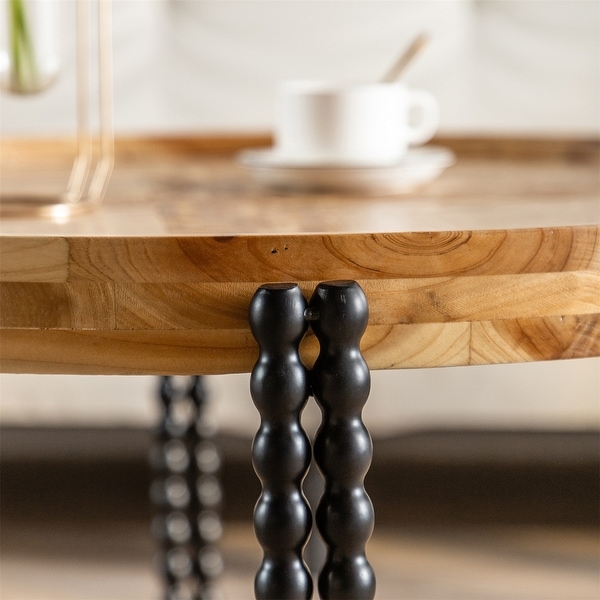 Natural Wood Coffee Table for Living Room