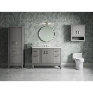 KOHLER Seer 24 in. W Linen Cabinet in Mohair Grey K-33556-ASB-1WT