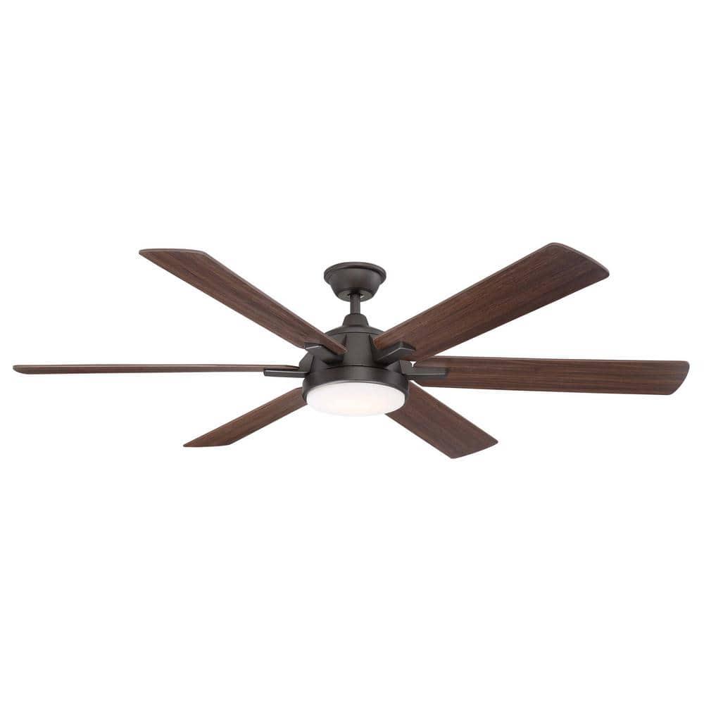 Home Decorators Collection Carden 66 in LED Espresso Bronze Ceiling Fan with Light and Remote Control