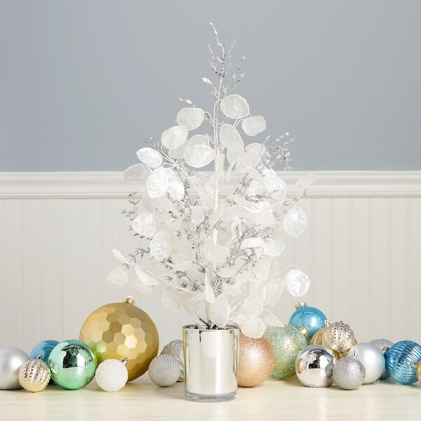 National Tree Company 26 in. Artificial Winter Frost White Christmas Tabletop Tree