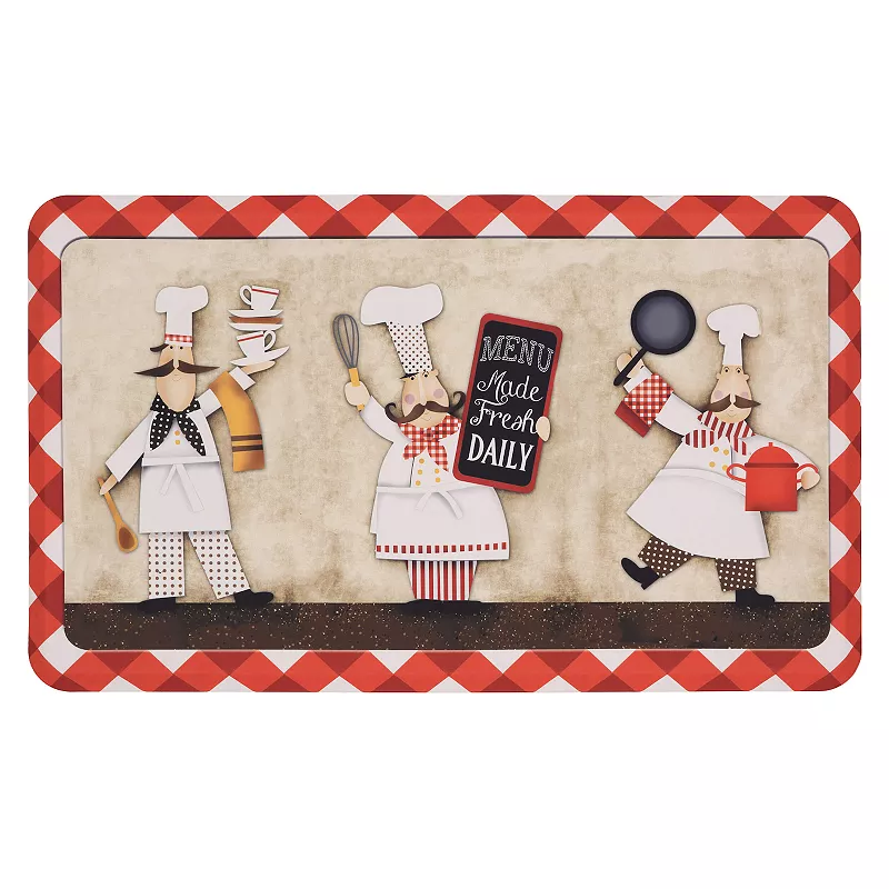 Mohawk® Home Three Panel Chefs Cushioned Printed Kitchen Mat - 18'' x 30''