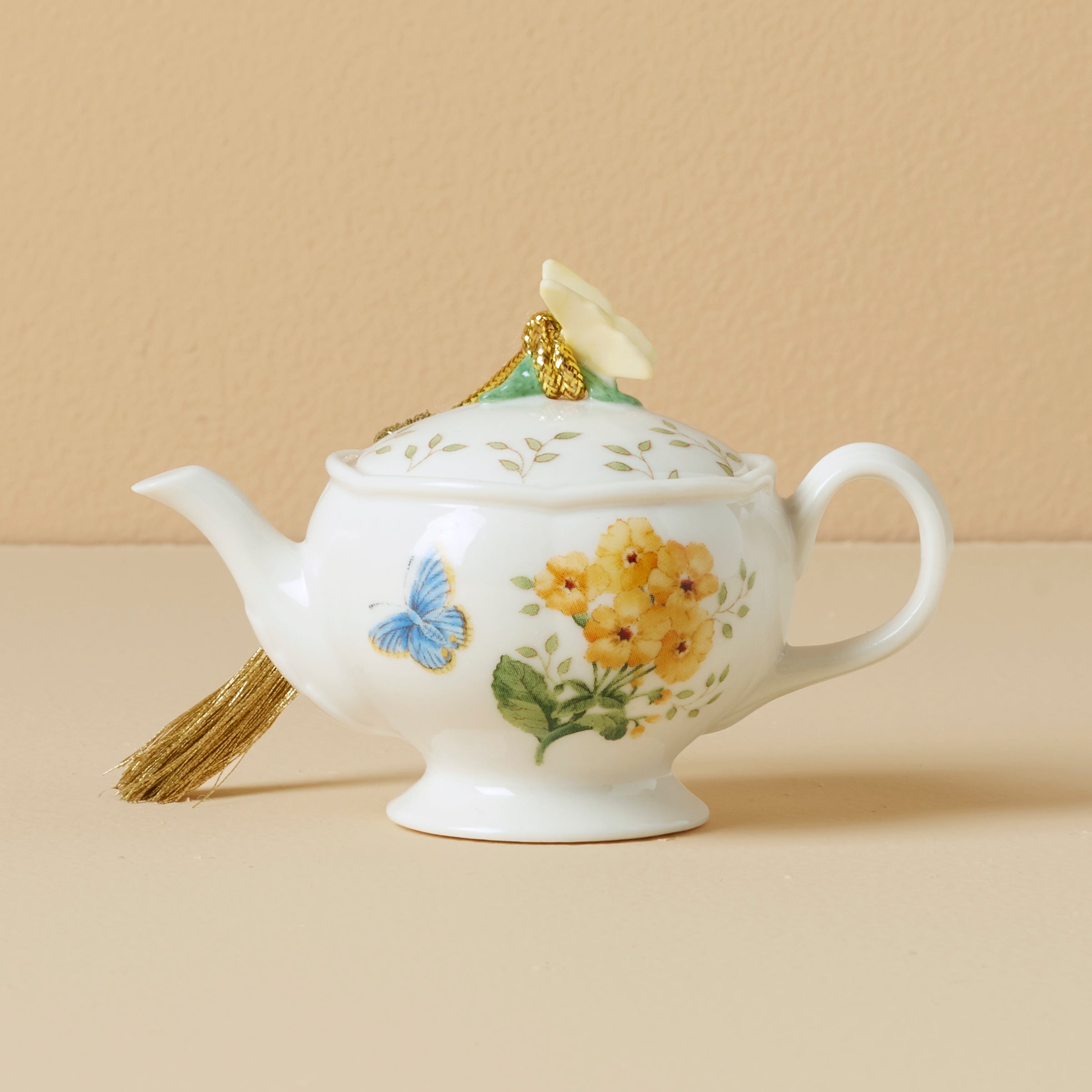 Butterfly Meadow Teapot Ornament