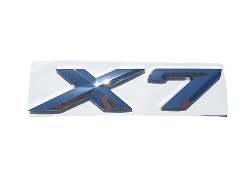 Bmw x7 rear lettering for lid trunk， badge， emblem， xdrive series， chrome