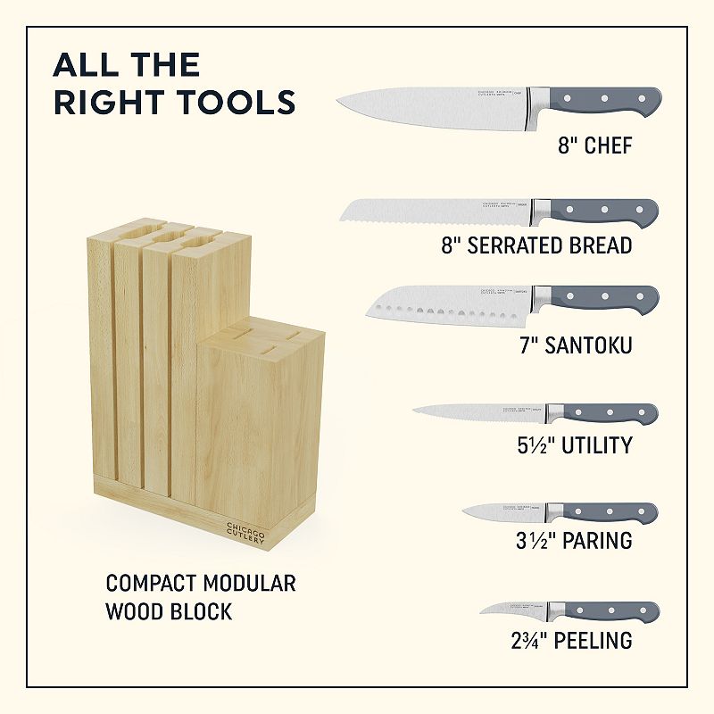 Chicago Cutlery Halsted 7-pc. Modular Block Set