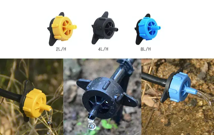 Online dripping head of drip irrigation system for irrigation garden supplies