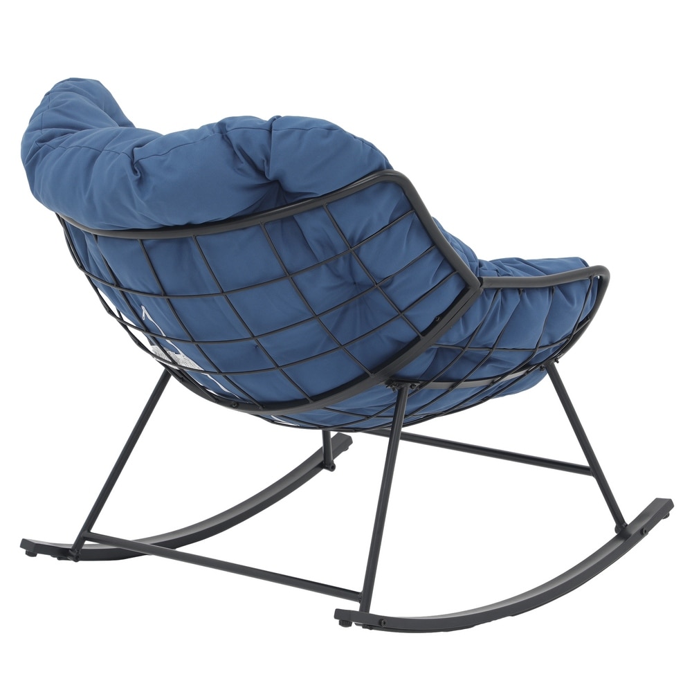 Patio Rocking Chair with Cushion