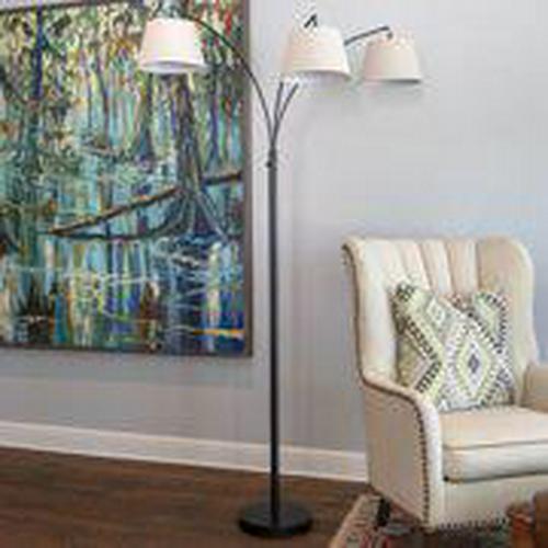 Ashbury 3 Arm Shaded Floor Lamp