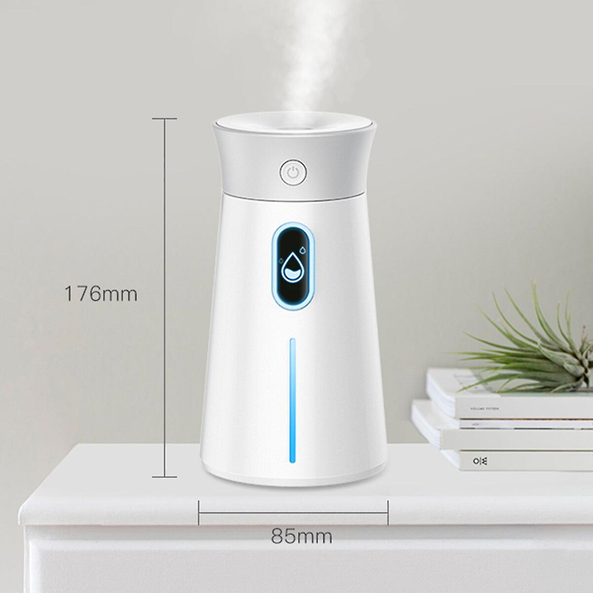 Mini Air Humidifier White Low Noise Colorful Lignt Night For Home Office Mist Maker Led Portable Usb 380ml Big Fog