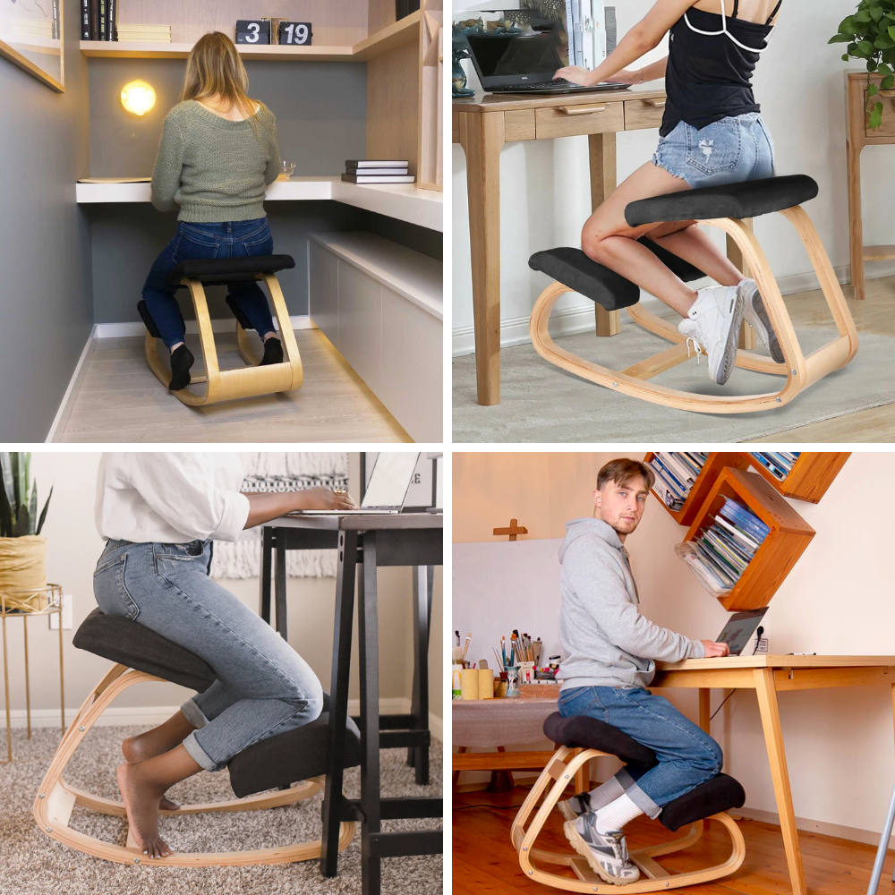 Pain-Free Wooden Kneeling Chair