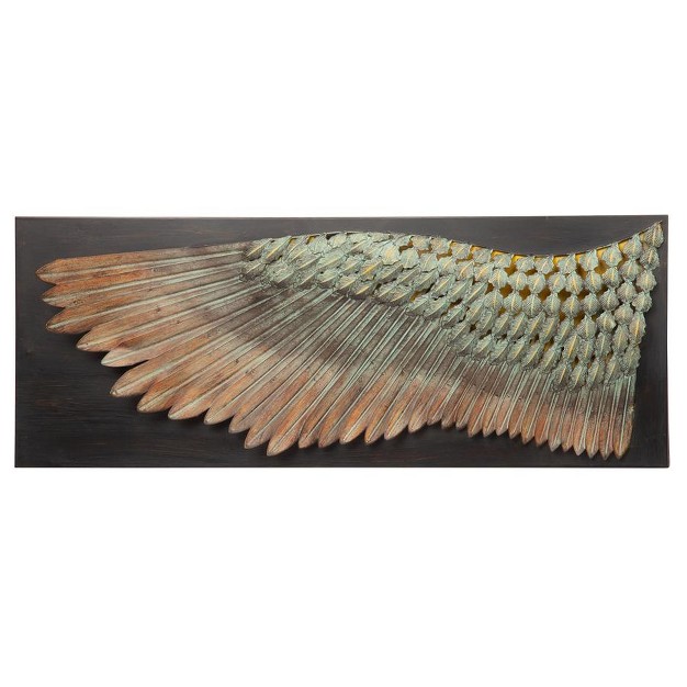 Design Toscano Wing Of Icarus Sculptural Metal Wall Frieze