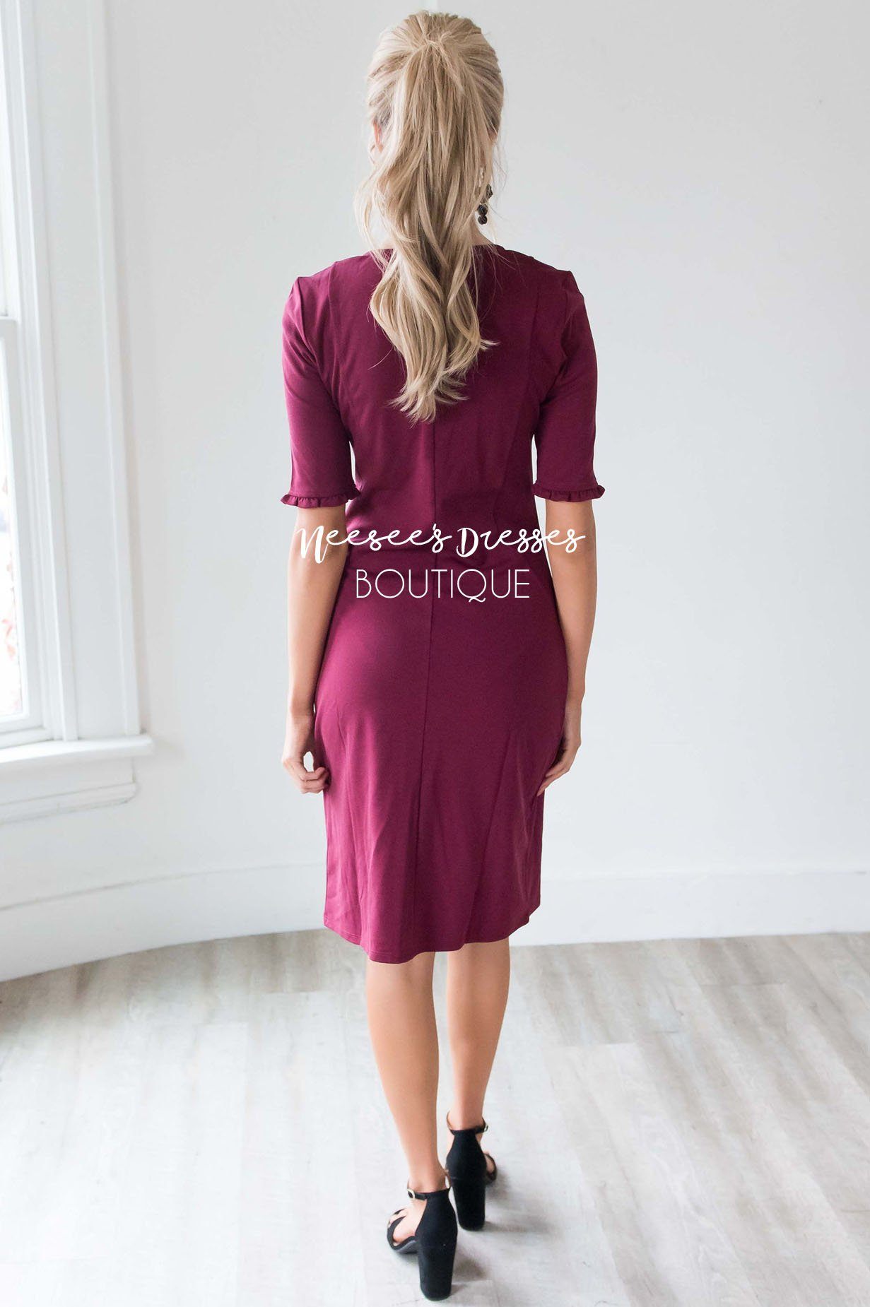 The Brianna Ruffled Sleeve Dress