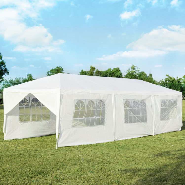 Luxury 10x30ft Outdoor Canopy Party Tent with 8 Removable Sidewalls