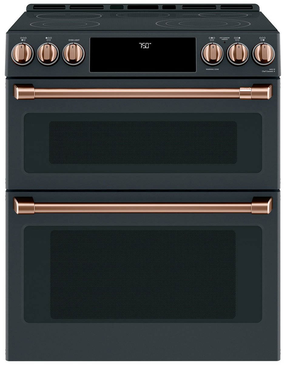 Cafe Brushed Copper Front Control Electric Knobs And Handles