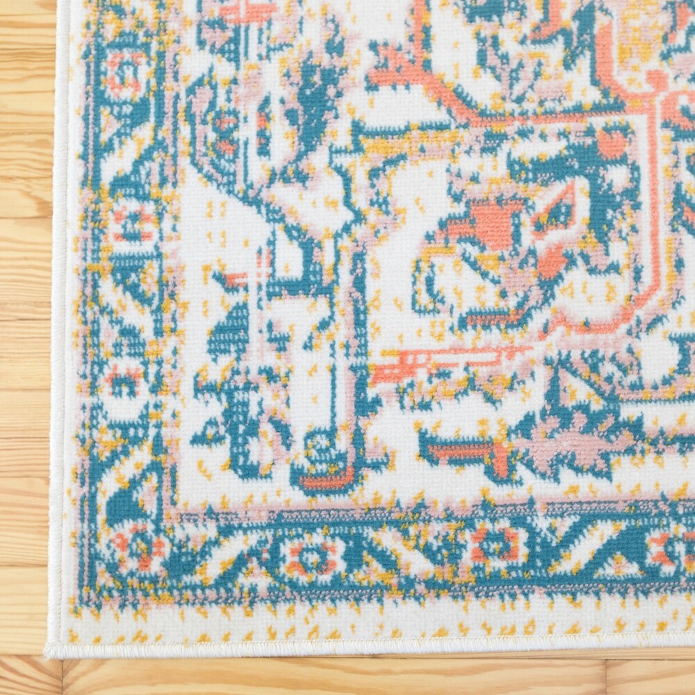 Derya Bohemian Medallion Indoor/ Outdoor Area Rug