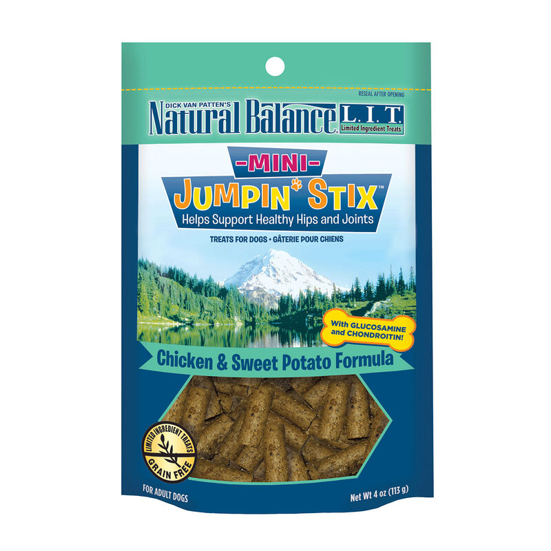 L.I.T. Limited Ingredient Treats Mini Jumpin' Stix Chicken and Sweet Potato Formula Dog Treats 4oz