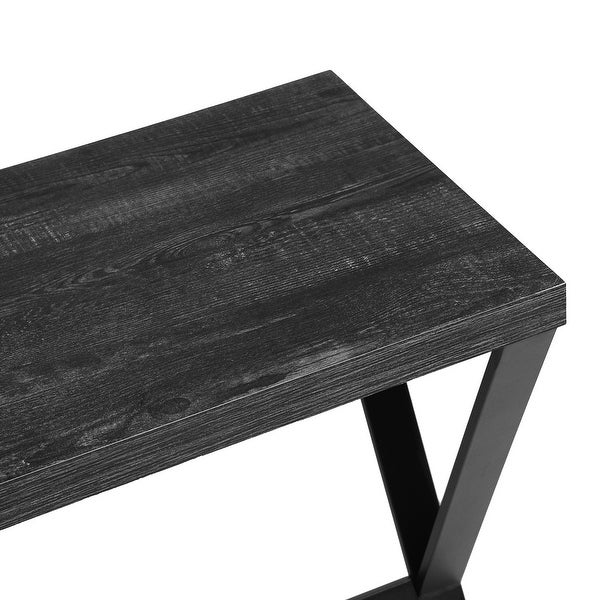 Homy Casa Industrial Wooden Console Table