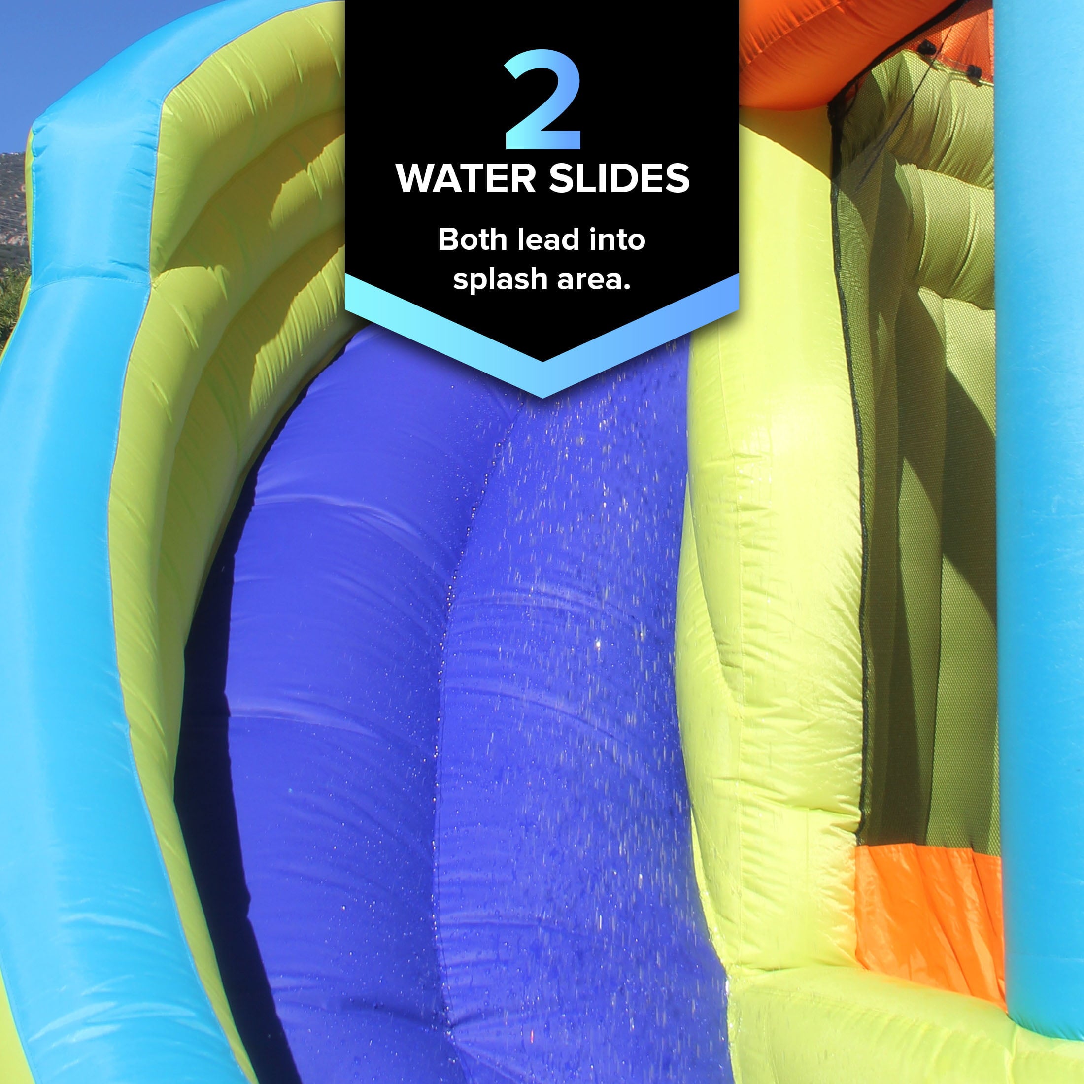 Sportspower Double Water Slide and Bouncer with Blower