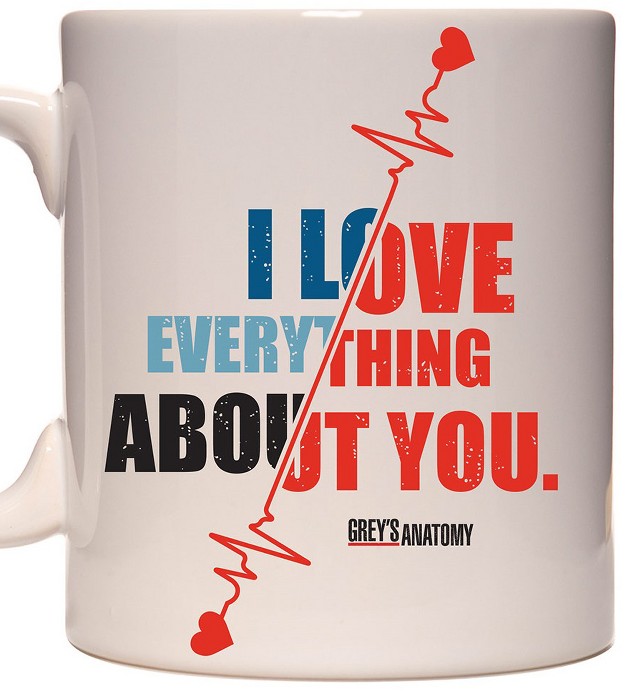 Grey x27 s Anatomy I Love You Ceramic Coffee Mug 11 Oz Multicoloured