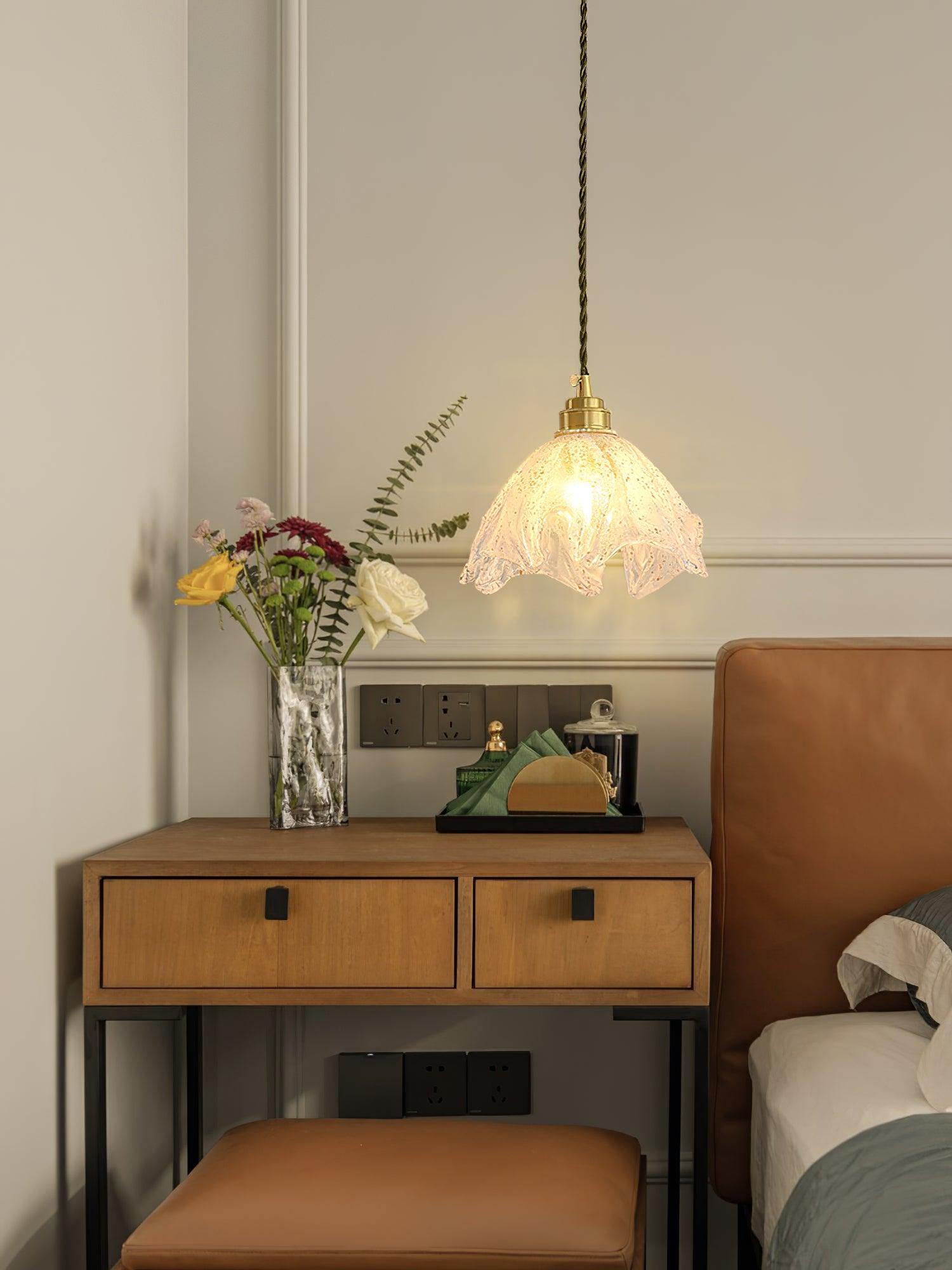 Lotus Crystal Small Pendant Light