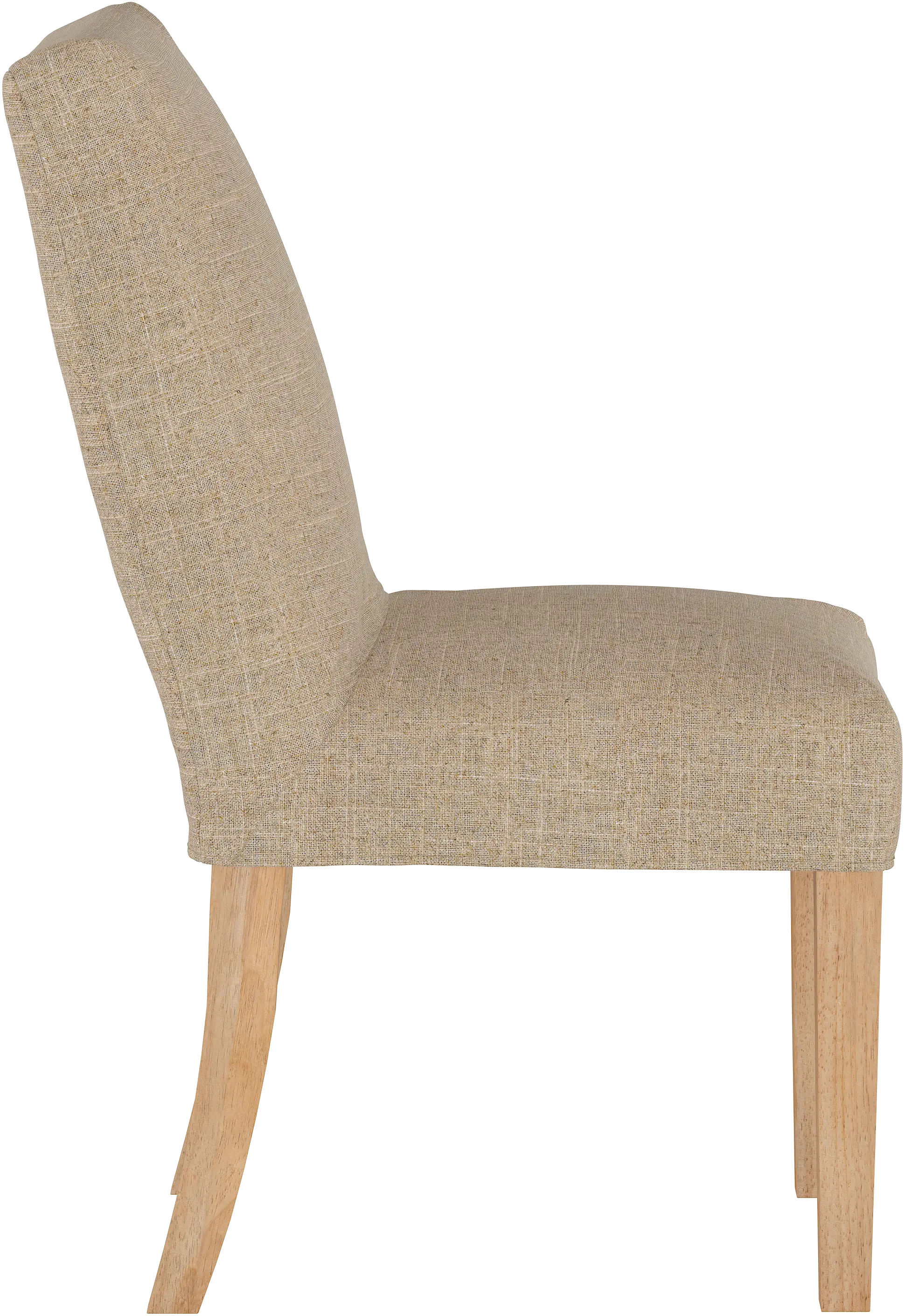 Jennifer Beige Slipcover Upholstered Dining Chair - Skyline Furniture