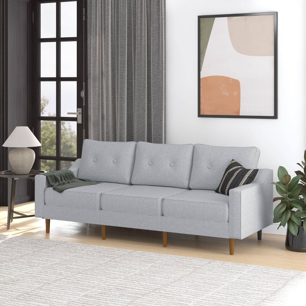 Flex Zion Modular 3 Seater Sofa Gray Linen Dorel Home Products