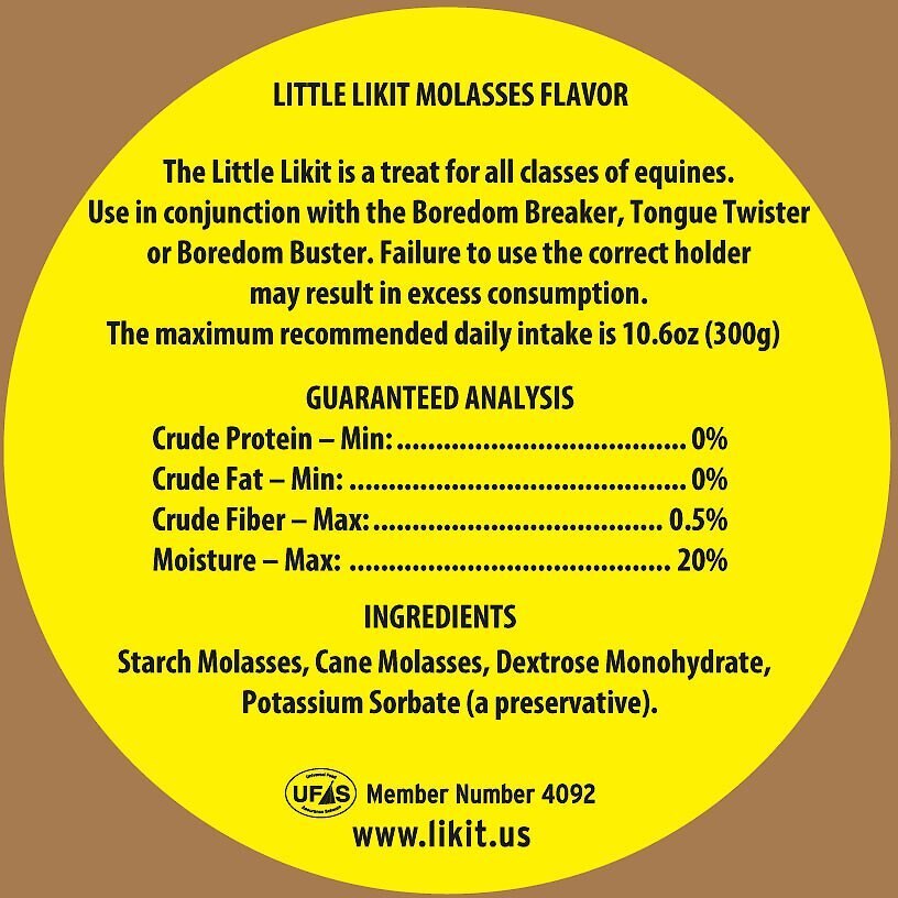 Little Likit Refill Molasses Horse Treat， 0.55-lb bag