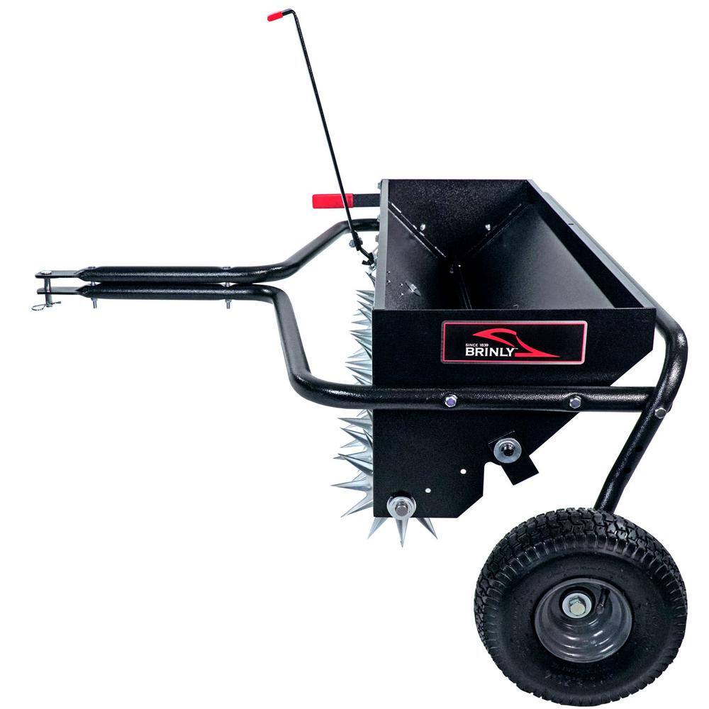 Brinly-Hardy AS2-40BH-G 40 in. Tow-Behind Combination Aerator Spreader with 3-D Steel Tines and Pneumatic Tires