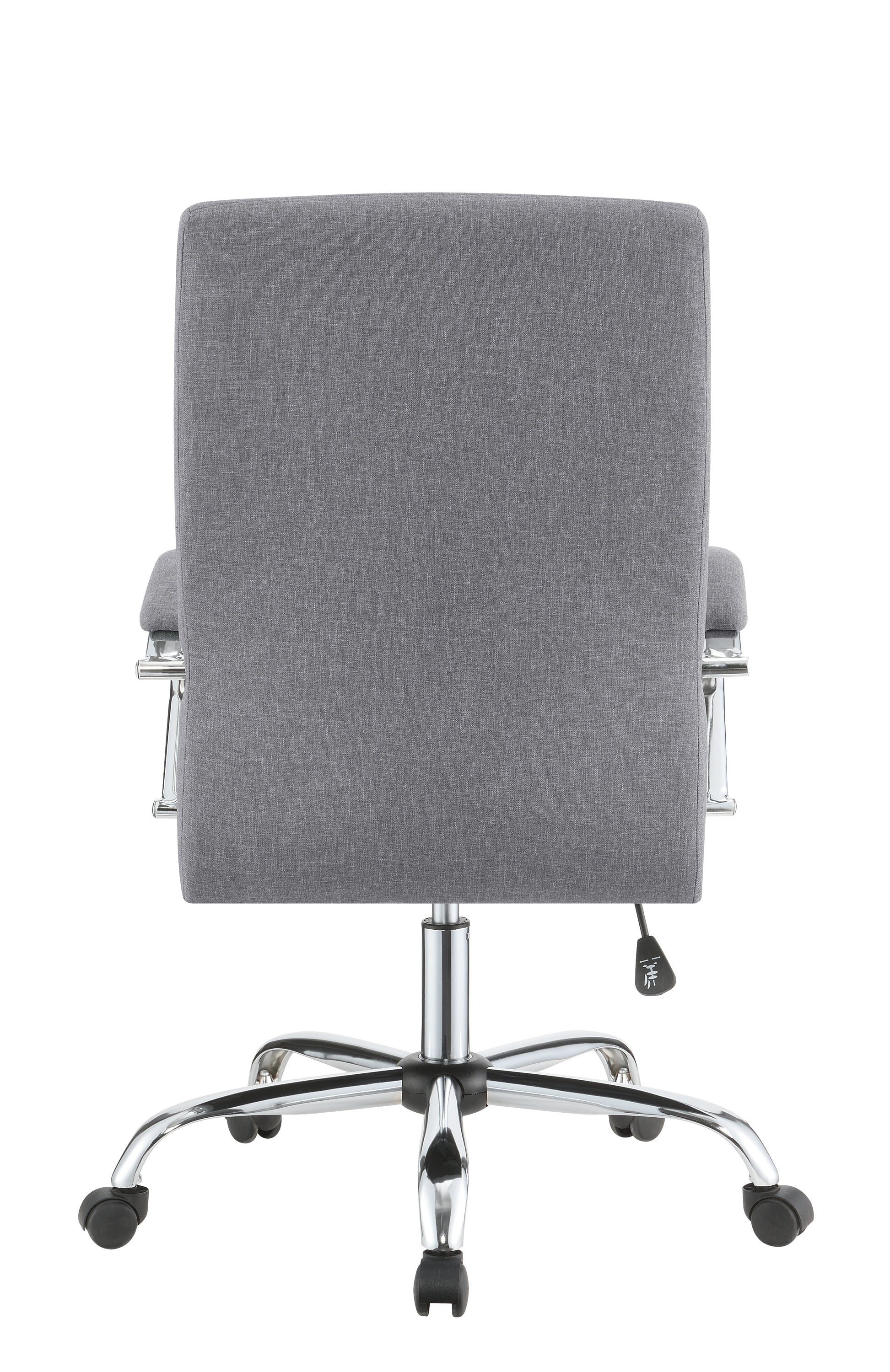 Abisko Upholstered Office Chair With Casters Grey And Chrome-881217