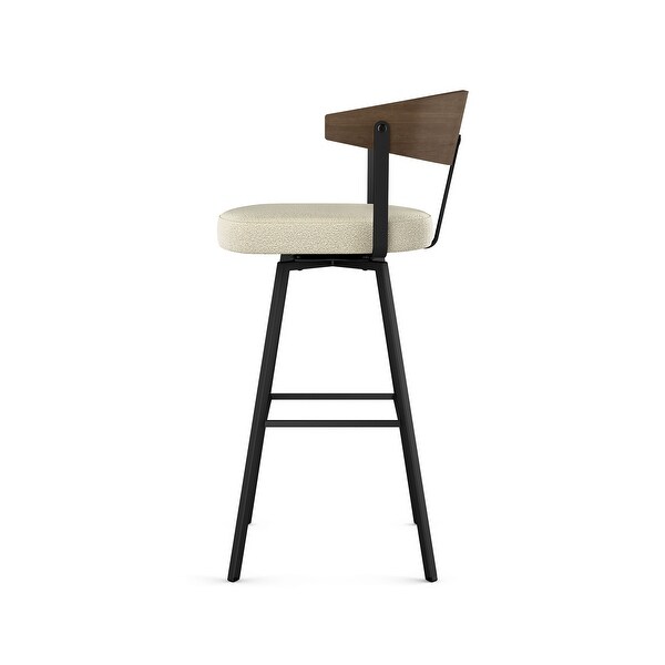 Amisco Quinton Swivel Counter and Bar Stool