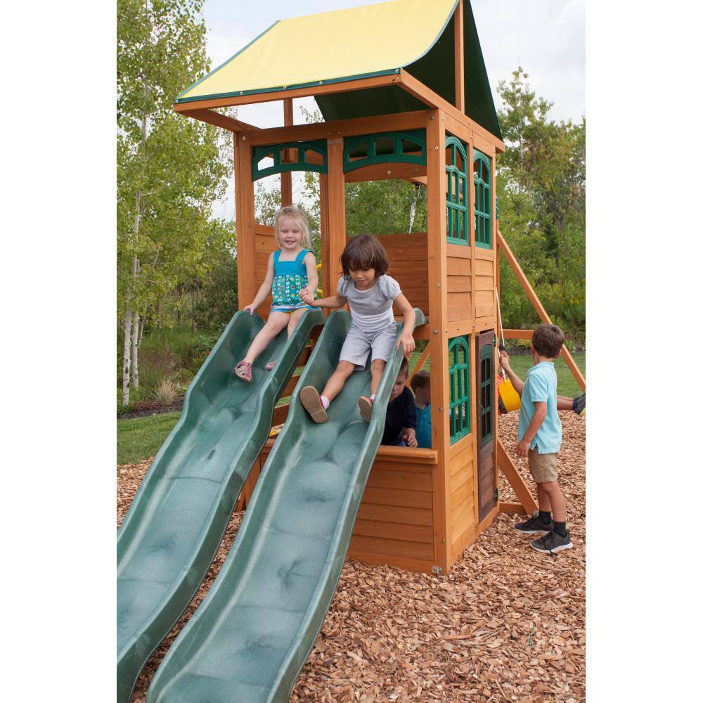 KidKraft Treasure Cove Wooden Swing Set F23860