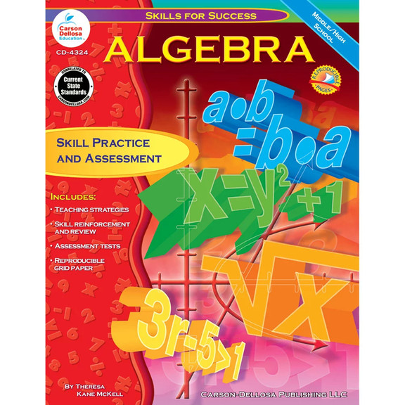 Carson Dellosa CD 4324 Algebra Skills For Success