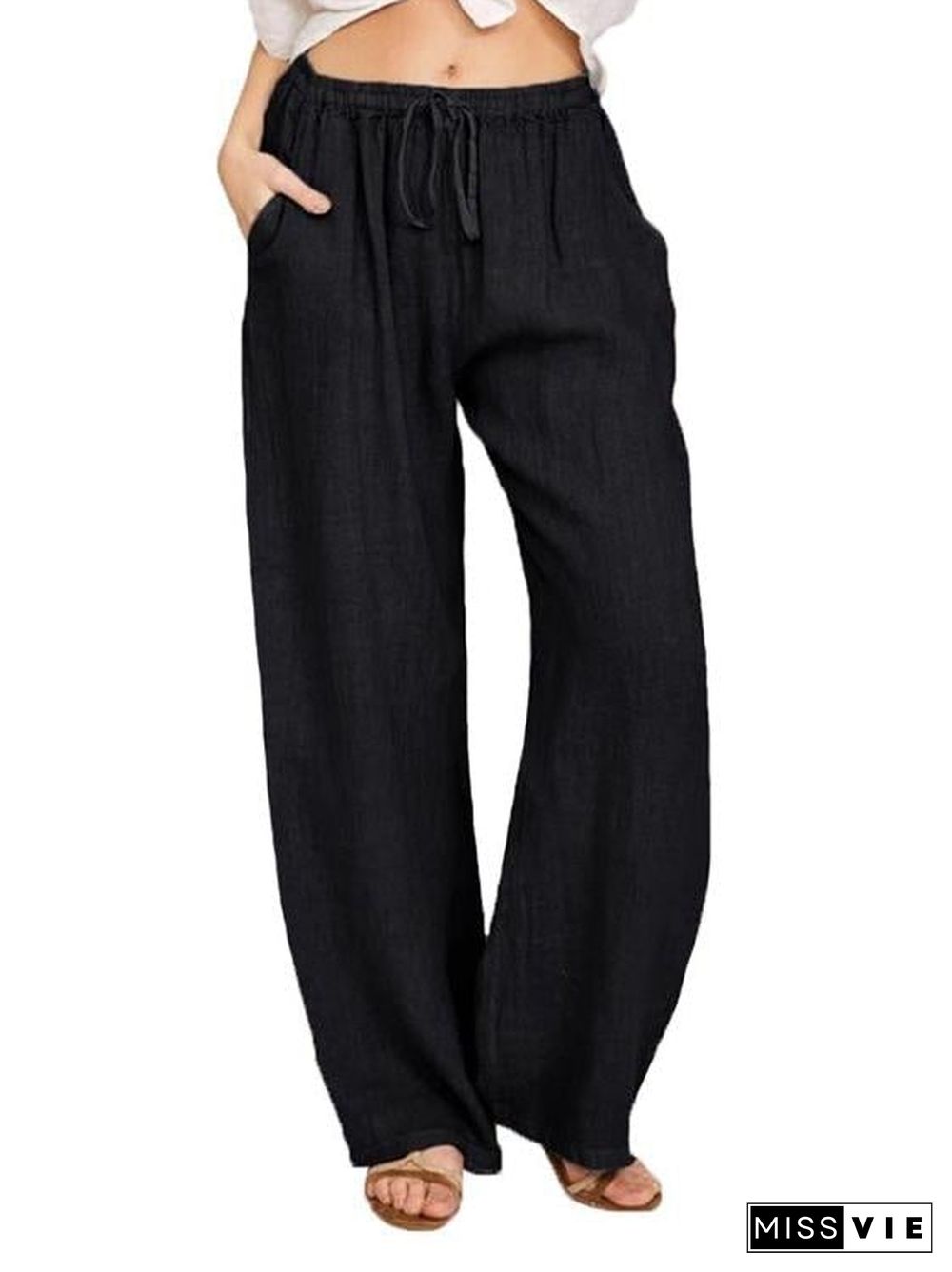 Women Loose Cotton & Linen Casual Pants