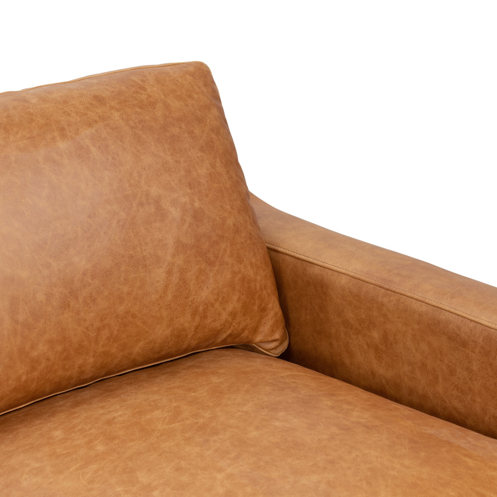 Poly and Bark Sorrento Leather Sofa   Midcentury   Sofas   by Edgemod Furniture  Houzz