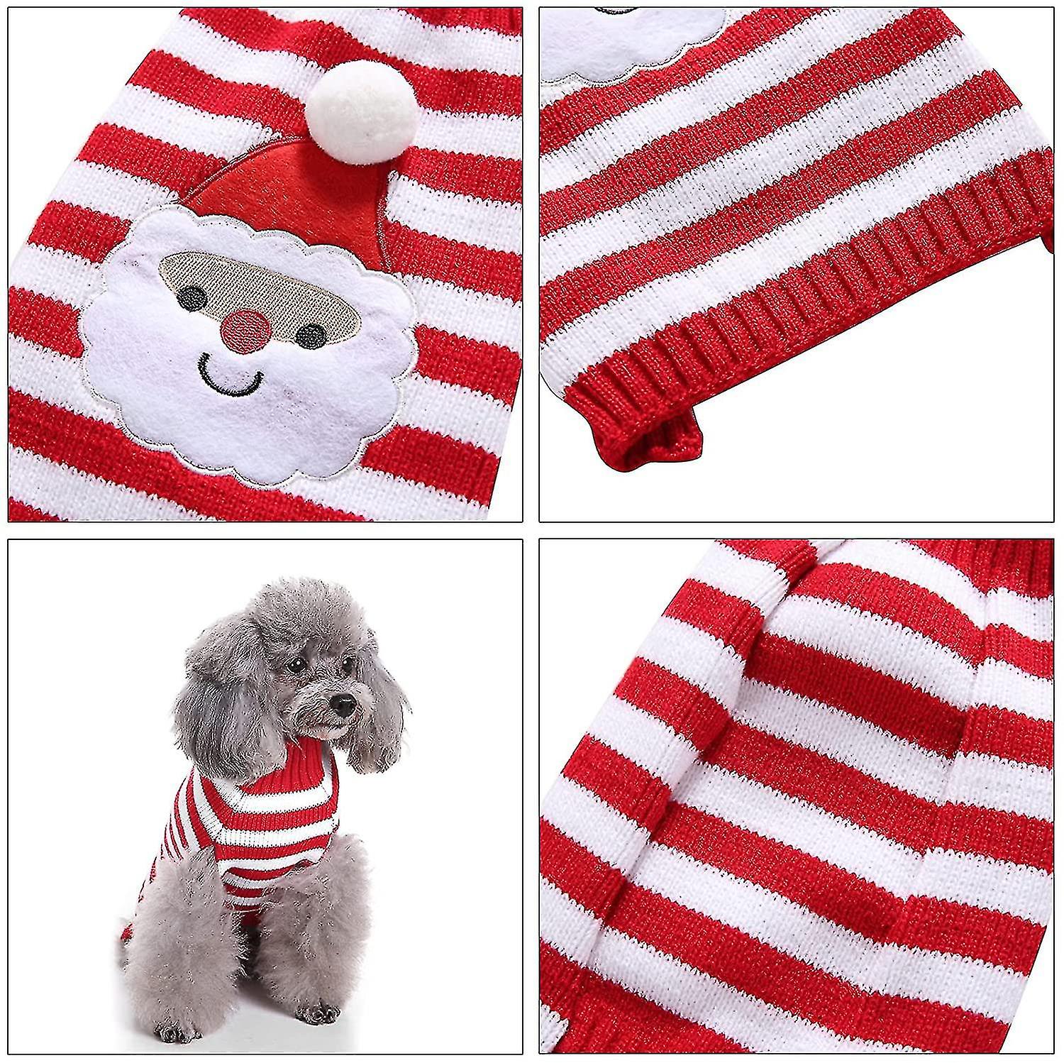 Christmas Pet Dog Sweater Pet Clothes Cute Pet Puppy Cat Dog Warm Jumper Sweater Knitwear Coat Apparel