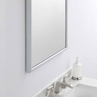 Home Decorators Collection Walter 24.00 in. W x 32.00 in. H Framed Rectangular Bathroom Vanity Mirror in Dove Grey Walter MR-G