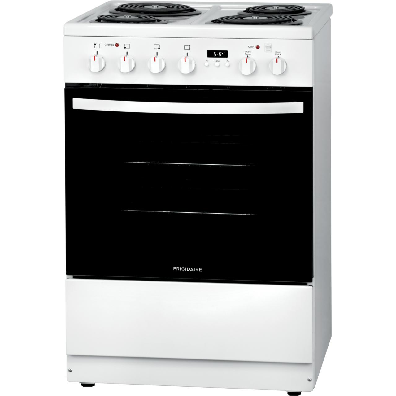 Frigidaire 24-inch Freestanding Electric Range with Convection Technology FCFC241CAW