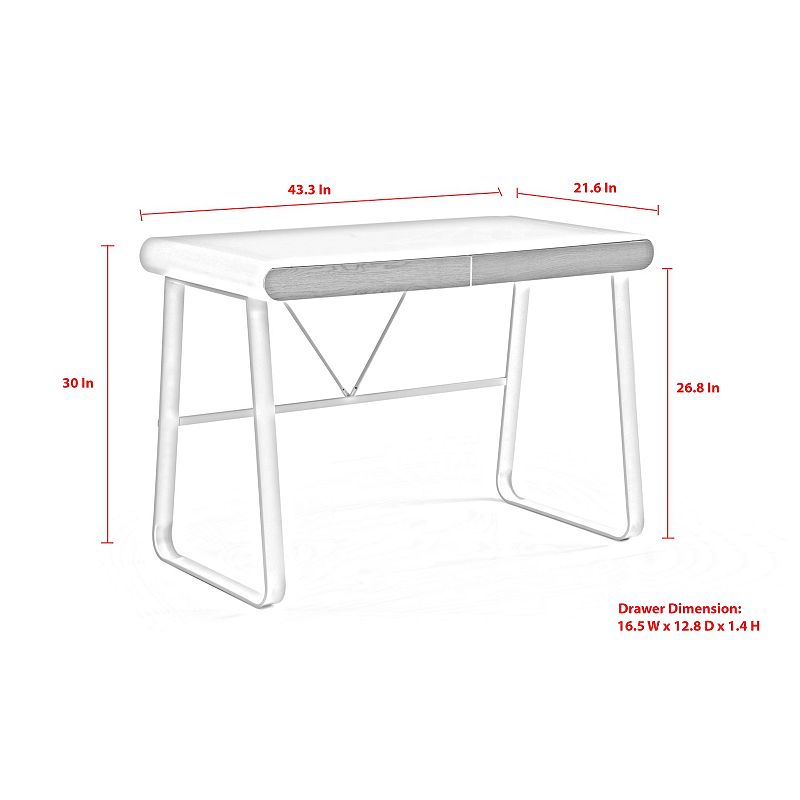 Ransom Writing Desk 2 Storage Drawers