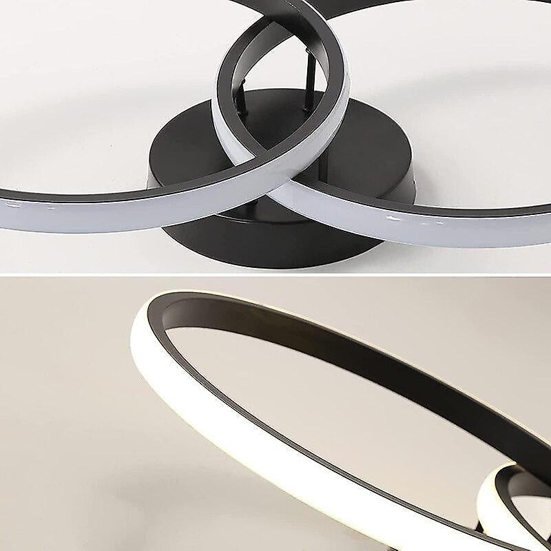 2 Heads black Led  Ceiling Lamp Acrylic ceiling lights for bedroom， living room， office