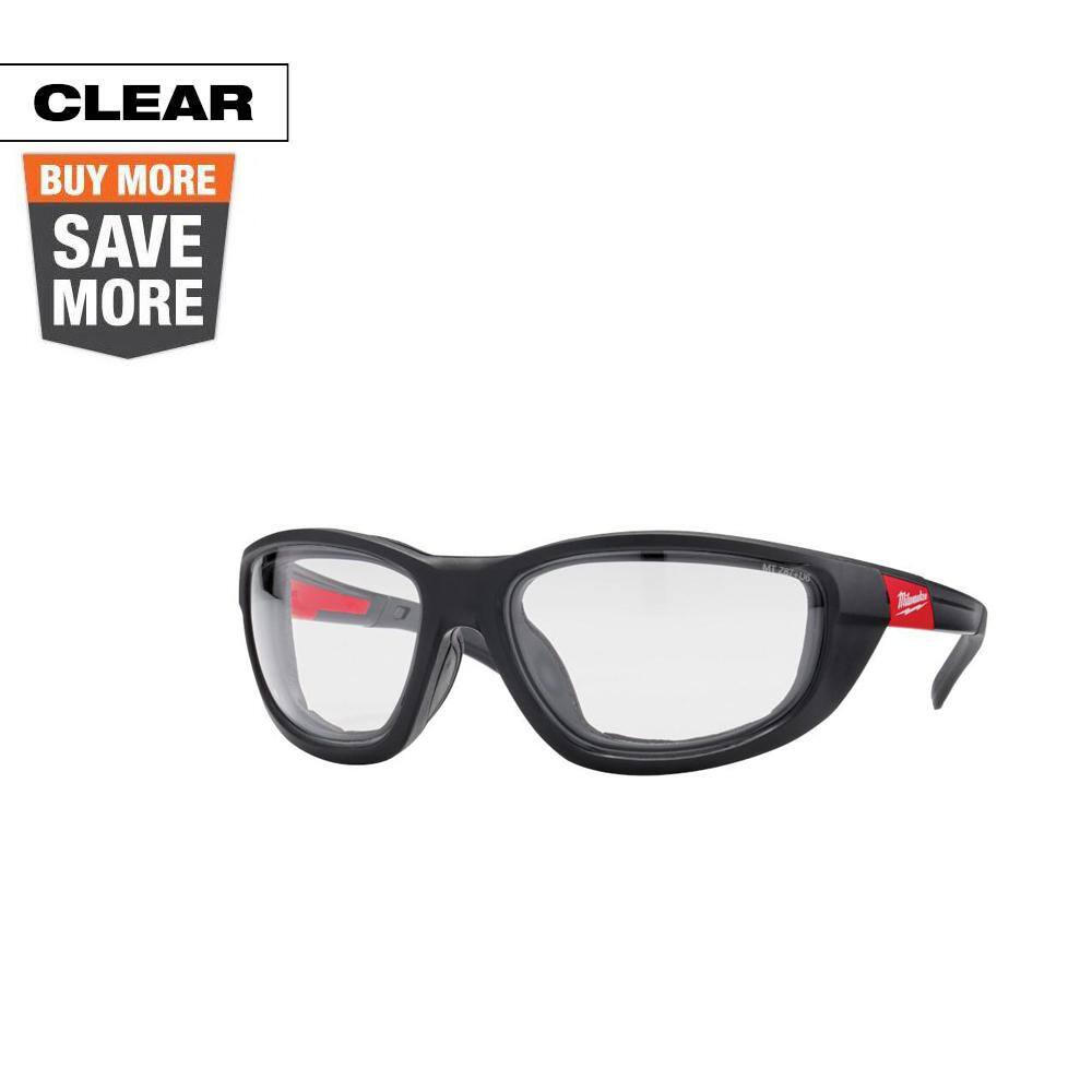 MW Performance Safety Glasses with Clear Fog-Free Lenses and Gasket 48-73-2040