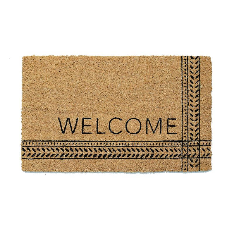 Sonoma Goods For Life® Welcome Geo 18'' x 30'' Coir Doormat