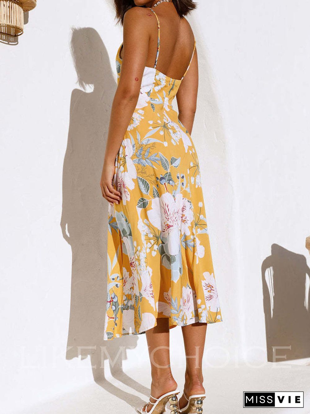 Looming Tulips Midi Dress