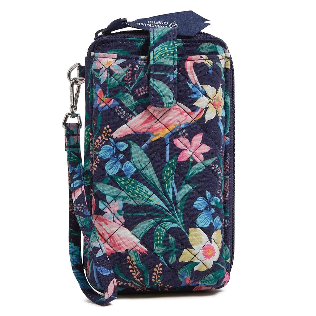 Vera Bradley  RFID Smartphone Wristlet in Flamingo Garden