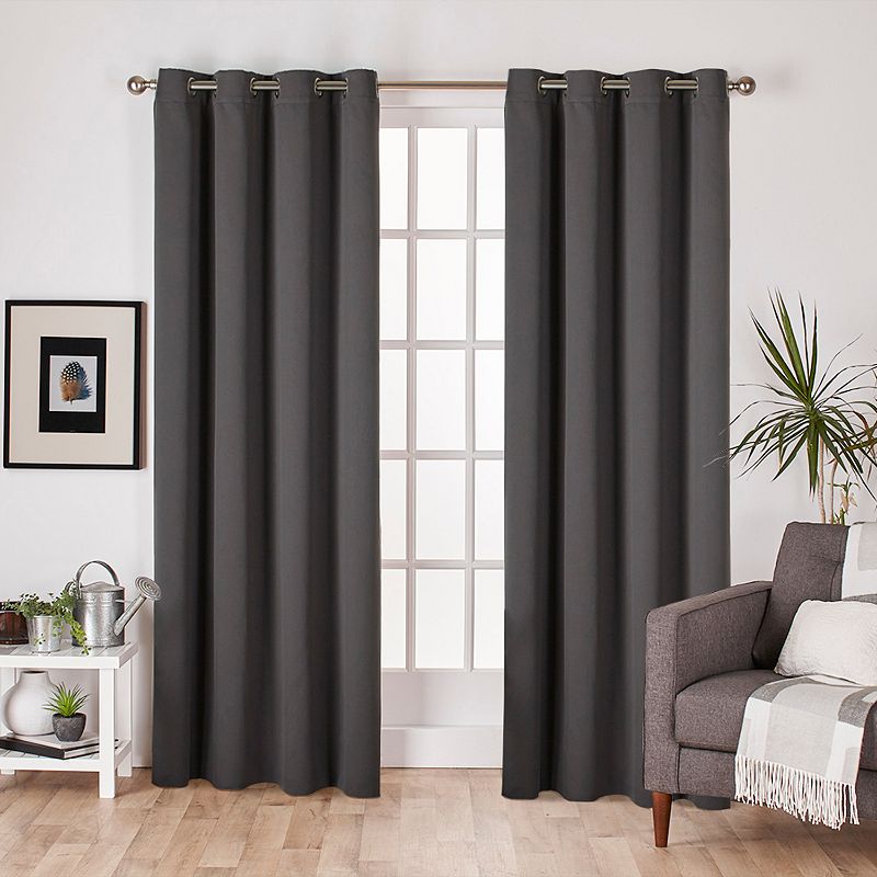 Exclusive Home 2-pack Sateen Twill Woven Blackout Window Curtains