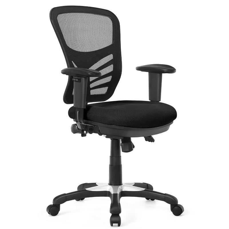 Ergonomic Mesh Office Chair with Adjustable Back Height and Armrests