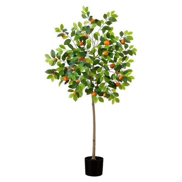 5' Artificial Tangerine Tree