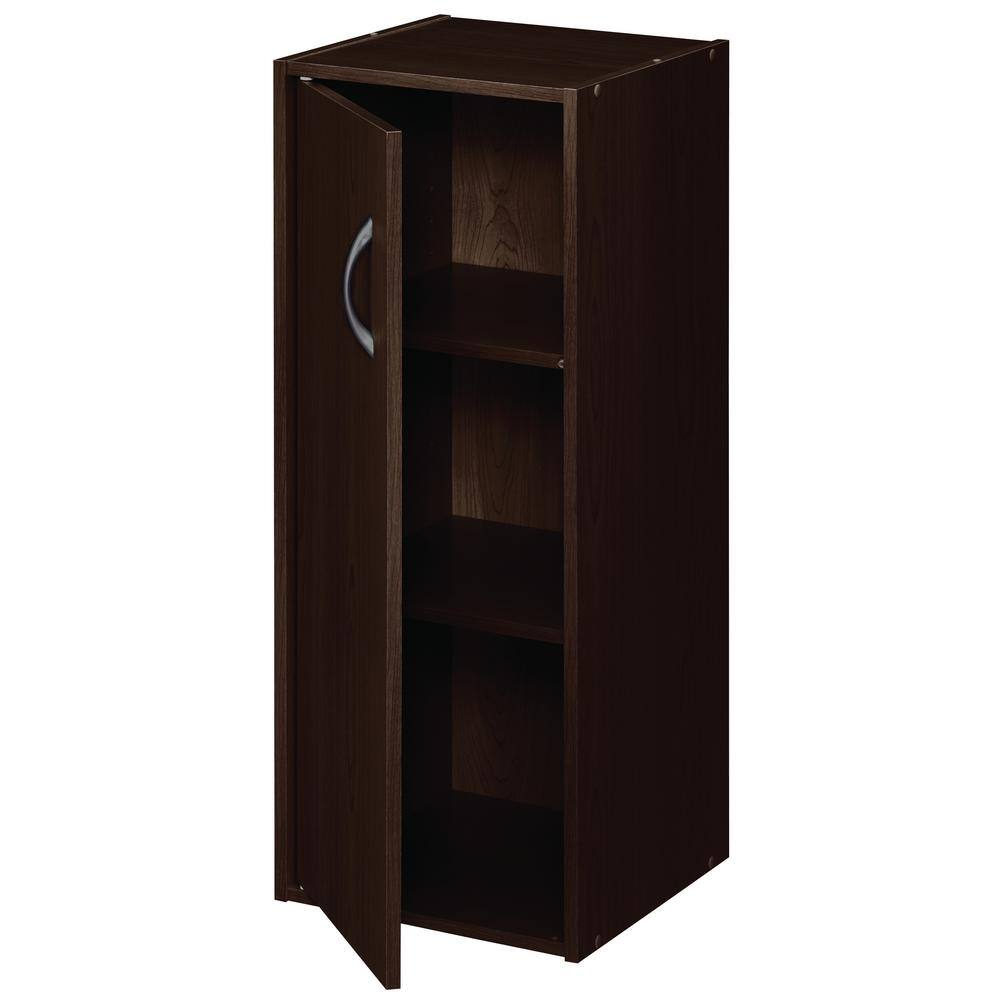 ClosetMaid 32 in. H x 12 in. W x 12 in. D Espresso Wood Look 1-Cube Storage Organizer 8991