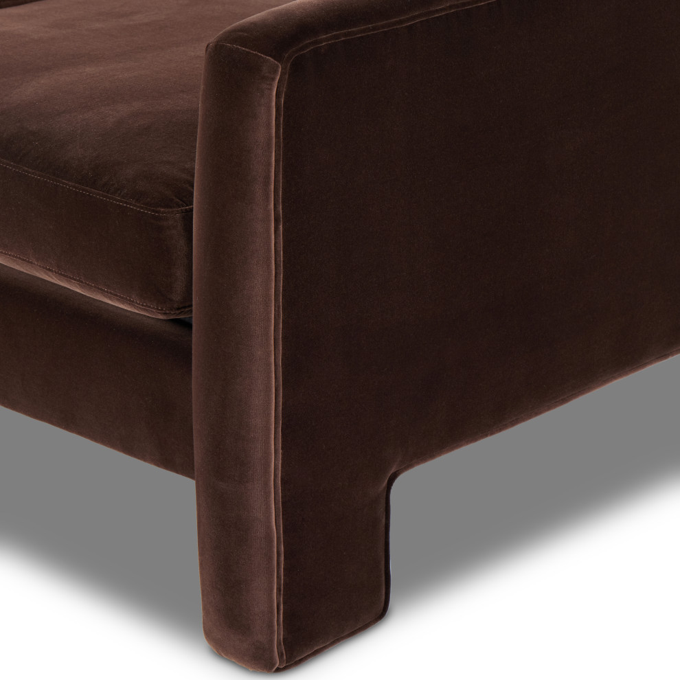 Katya Sofa 97 quotSurrey Cocoa   Transitional   Sofas   by Zin Home  Houzz