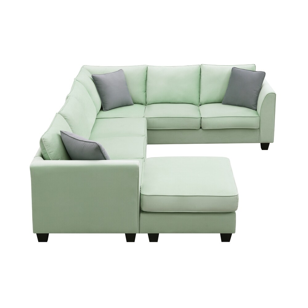 Sectional Sofa Couches with Ottoman