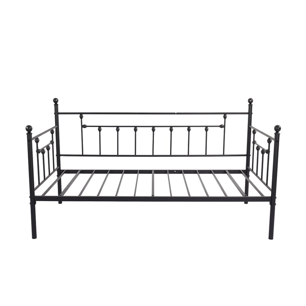 Goutwel Twin Daybed Frame Metal Sofa Platform Bed Frame