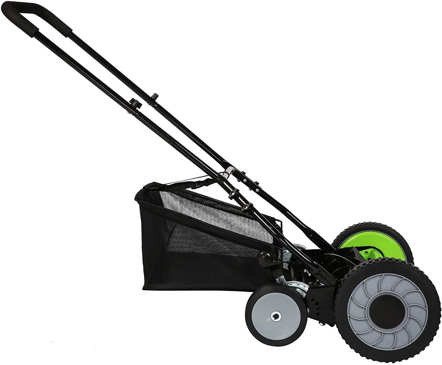 Manual Push Reel Lawn Mower Self-Propelled 16-inch Lawn Mower Manual Grass Cutter